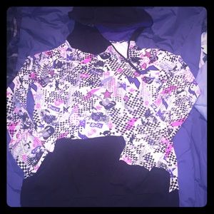 Rare abbey dawn sideways zip hoodie